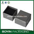 Recycled silver paper custom cardboard jewellery box with foam insert